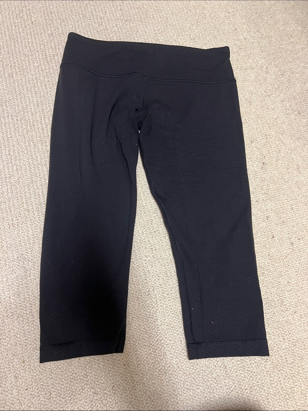 lululemon athletica Kids Black Capri Leggings - Solid Black